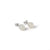 Pure Jade – White Jade Bead Stud Earrings in Sterling Silver