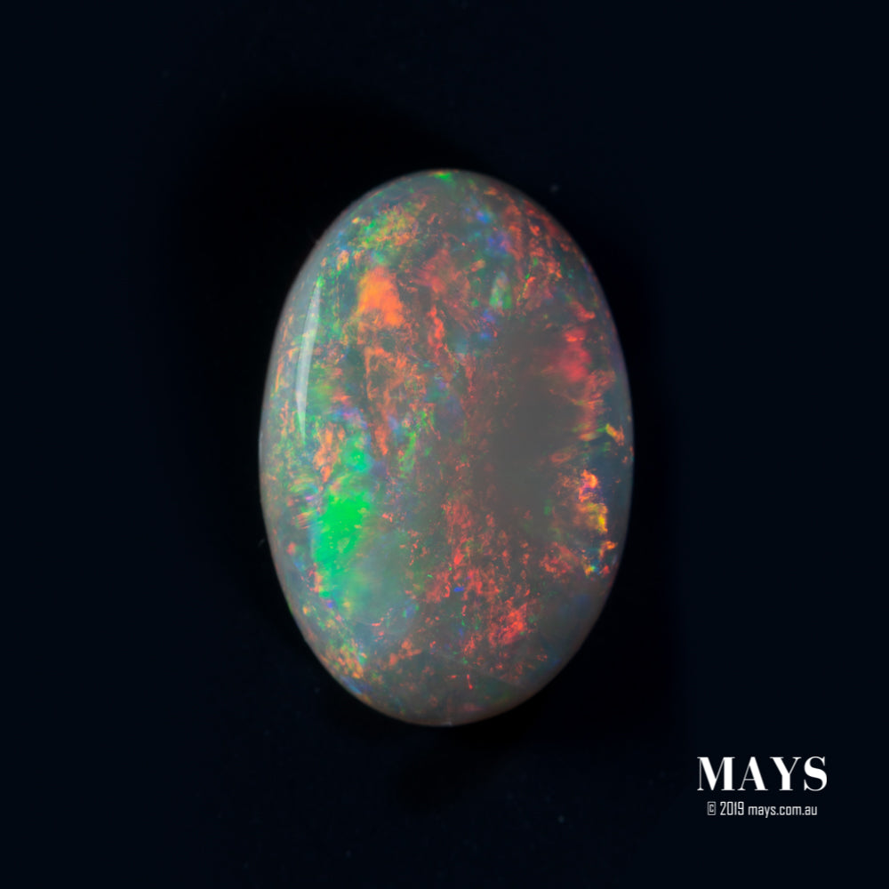 1.11ct Orange Lighting Ridge Solid Opal - MAYS