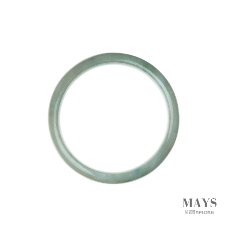 56mm Green Burmese Jadeite Jade Bangle Bracelet - MAYS