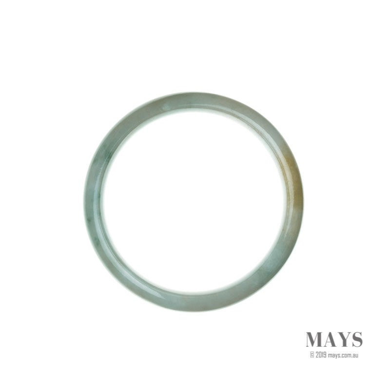 56mm Green Burmese Jadeite Jade Bangle Bracelet - MAYS