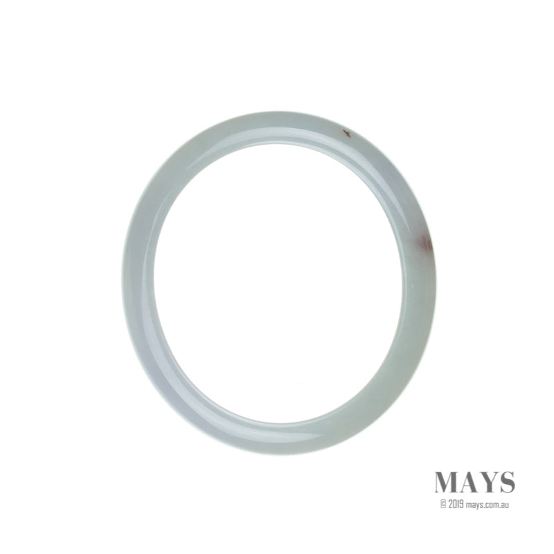 53mm Lavender Burmese Jadeite Jade Bangle Bracelet - MAYS