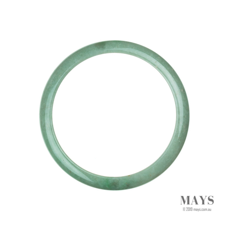 66mm Green Burmese Jadeite Jade Bangle Bracelet - MAYS