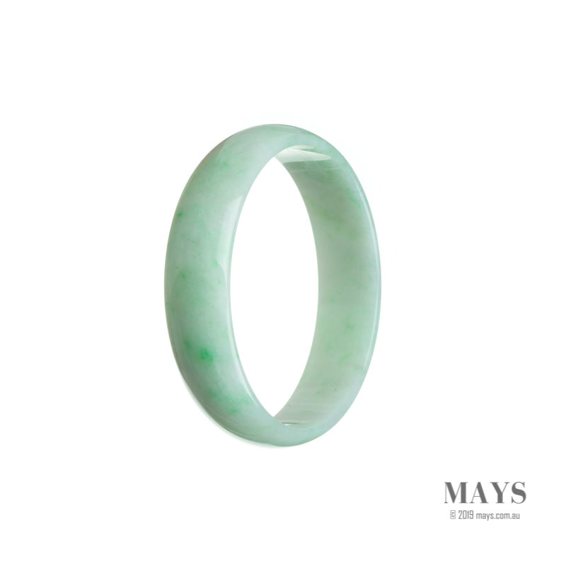 52mm Green Burmese Jadeite Jade Bangle Bracelet - MAYS