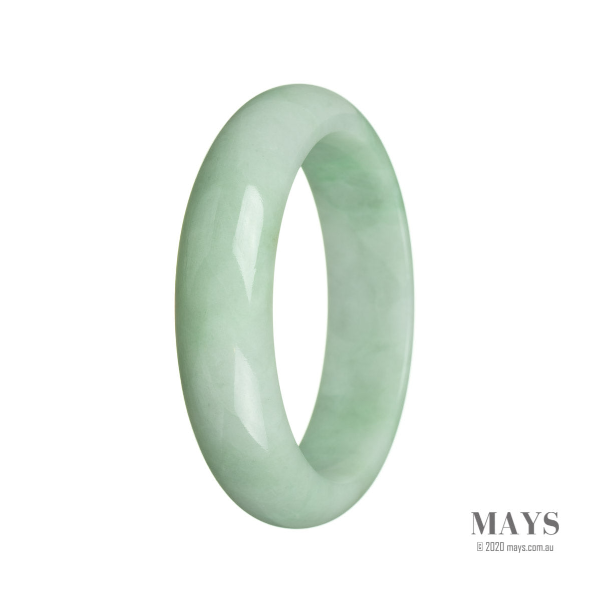 62mm Grade A Jadeite Jade Bangle - MAYS