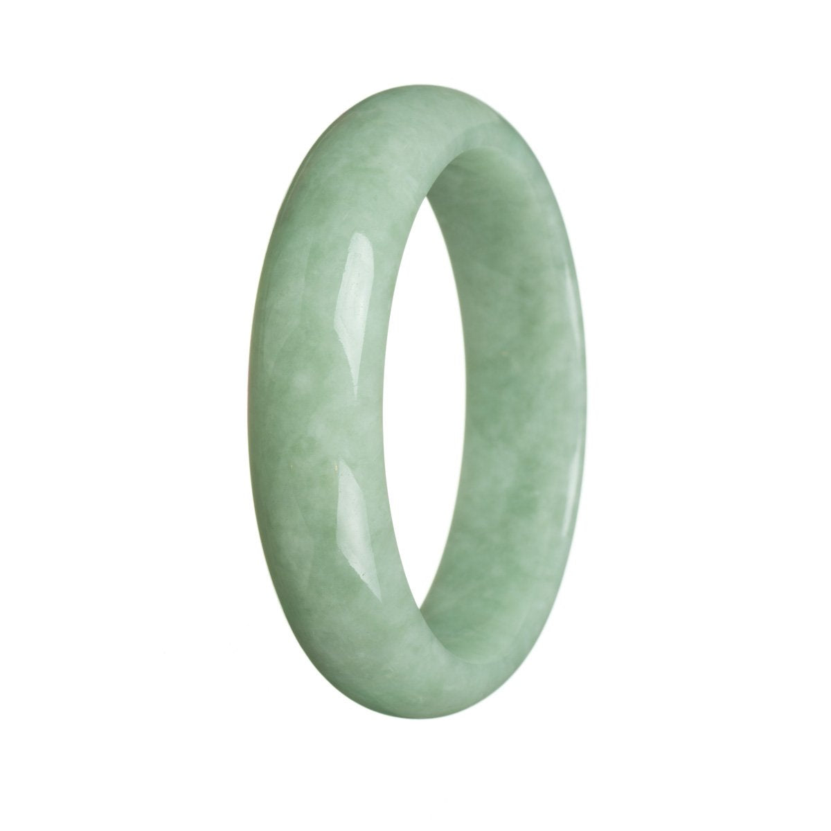 58mm Grade A Jadeite Jade Bangle - MAYS