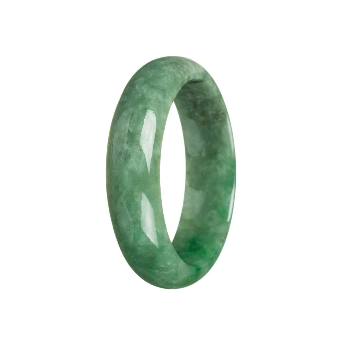 57mm Grade A Jadeite Jade Bangle - MAYS