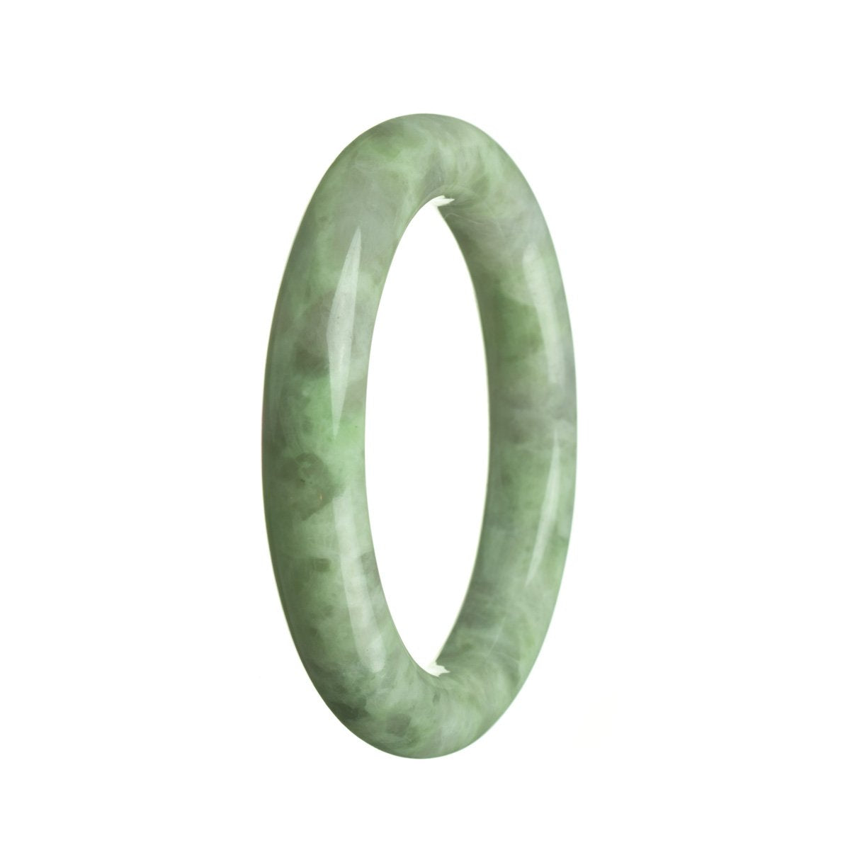 55mm Grade A Jadeite Jade Bangle - MAYS