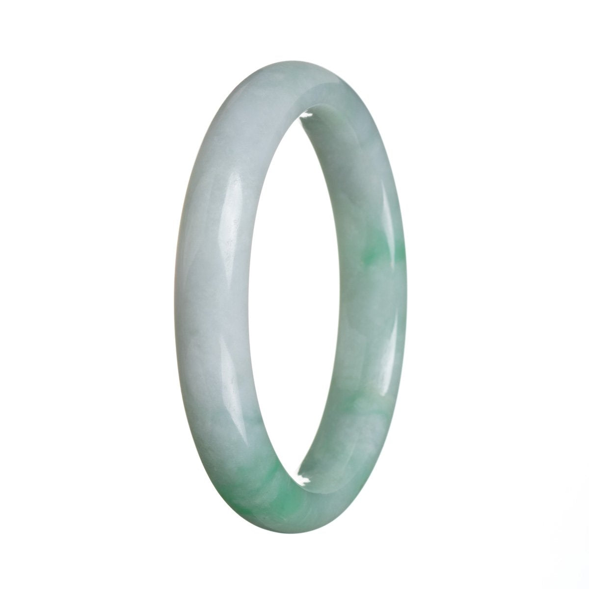 63mm Grade A Jadeite Jade Bangle - MAYS