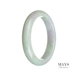 58mm Grade A Jadeite Jade Bangle - MAYS