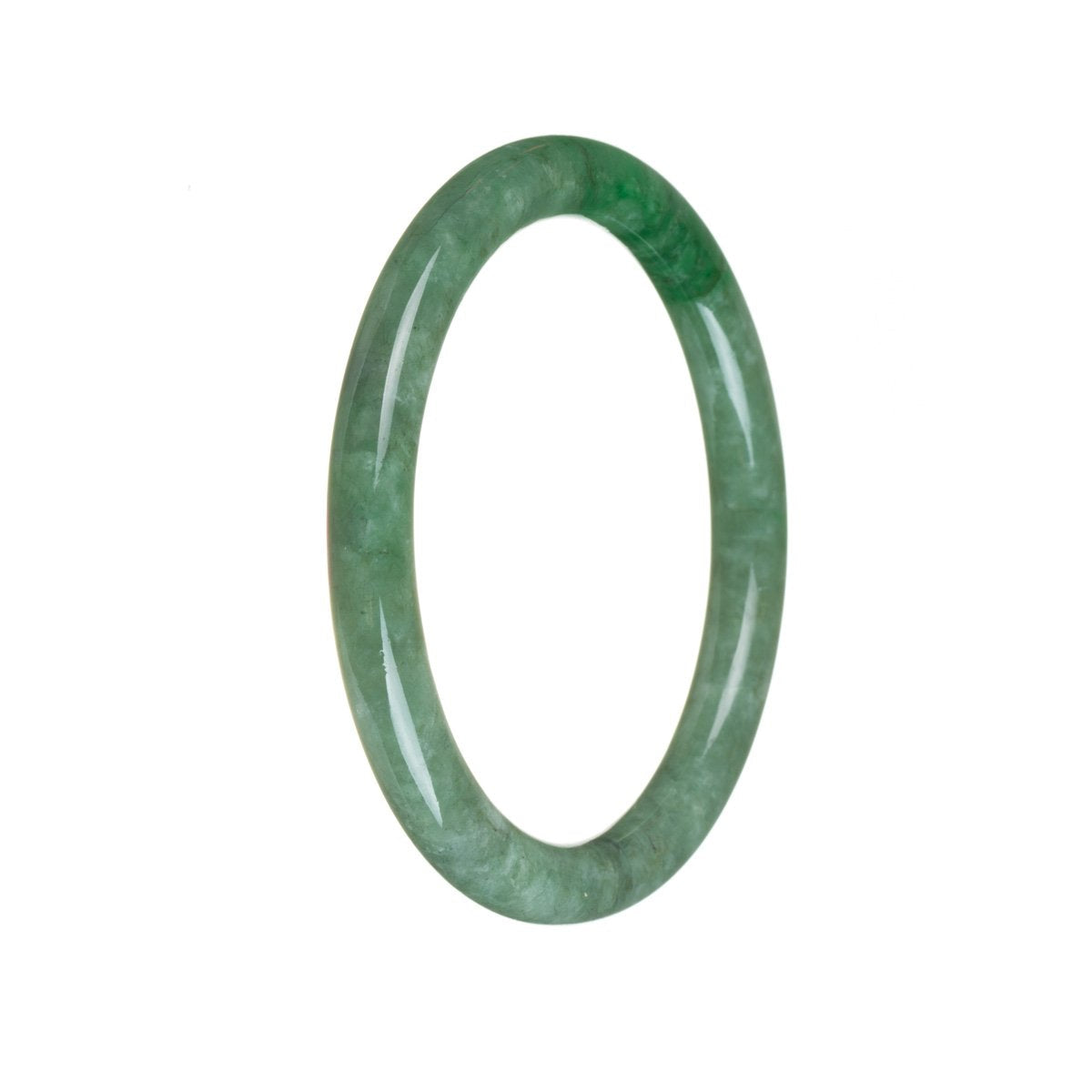 58mm Grade A Jadeite Jade Bangle - MAYS