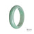 A close-up image of a stunning Real Grade A Green Jadeite Jade Bracelet. The bracelet features semi-round beads with a diameter of 59mm. The vibrant green color of the jadeite jade is rich and captivating. The bracelet is beautifully crafted and exudes elegance and luxury. Perfect for adding a touch of sophistication to any outfit.