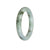 A round lavender jade bangle with a Grade A Green certification from MAYS GEMS.