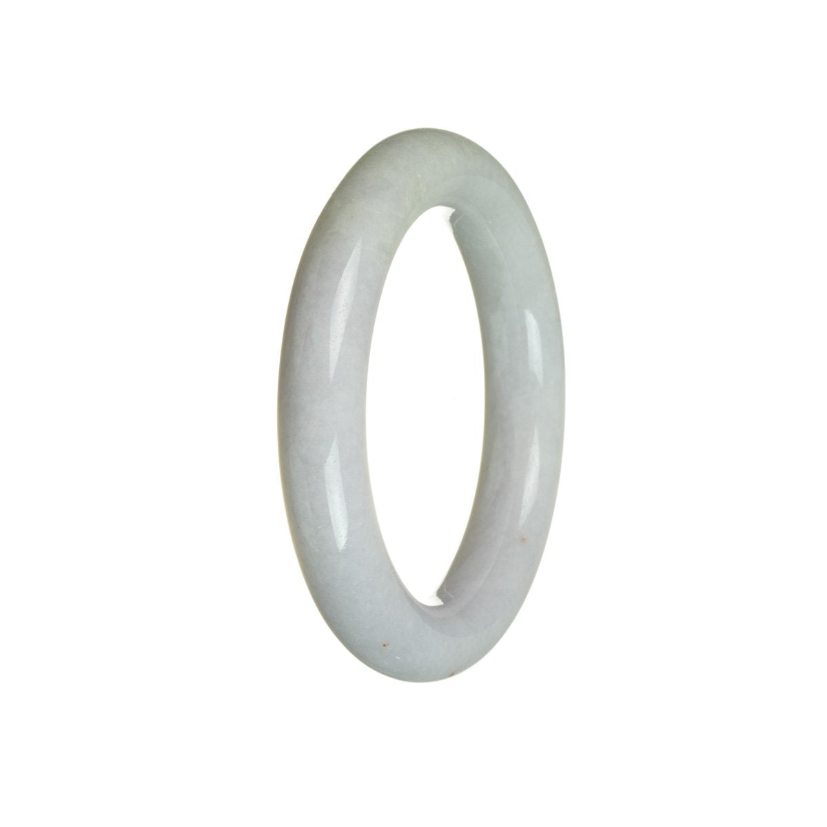 Genuine Grade A Lavender with Pale Green Traditional Jade Bangle Bracelet - 54mm Round