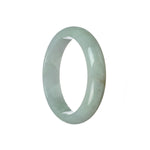 Genuine Grade A Pale lavender Jade Bangle - 58mm Half Moon