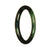 A small round bracelet made of genuine, natural deep green and green Burma jade.
