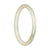 A small, round, untreated pale green jade bangle with a diameter of 60mm, sold by MAYS.