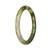 An elegant jadeite bracelet featuring untreated green and light green patterns, in a petite 55mm round size.