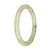 A beautiful light green and lavender jadeite jade bangle bracelet, petite round in shape, measuring 59mm. A high-quality piece from MAYS GEMS.