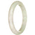 A pale green Burma Jade bracelet featuring a genuine Grade A stone in a half moon shape, measuring 78mm. Perfect for adding a touch of elegance to any outfit.