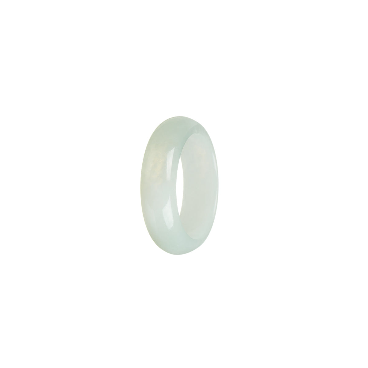 Authentic Pale Green Jade Ring - Size S 1/2