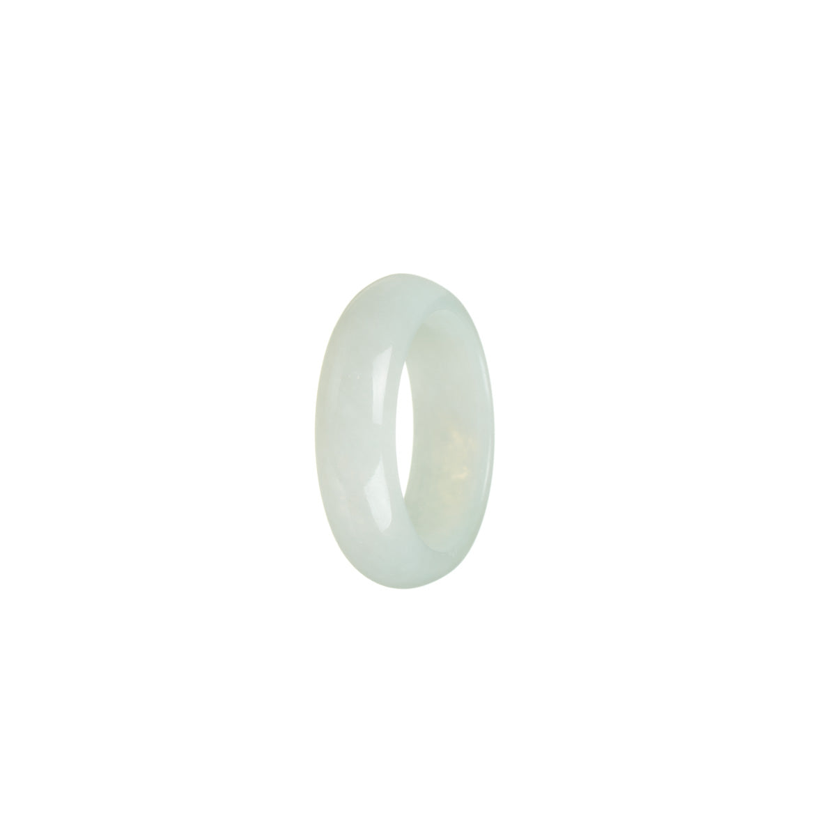 Authentic Pale Green Jade Ring - Size S 1/2