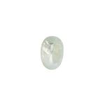Certified White with Light Green Burmese Jade Band - Size N