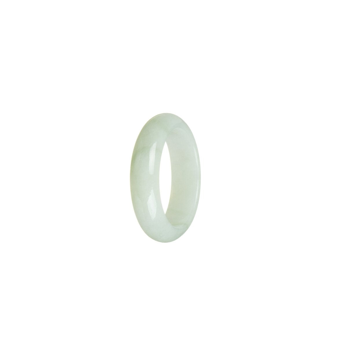Genuine Light Green Burma Jade Ring- Size T