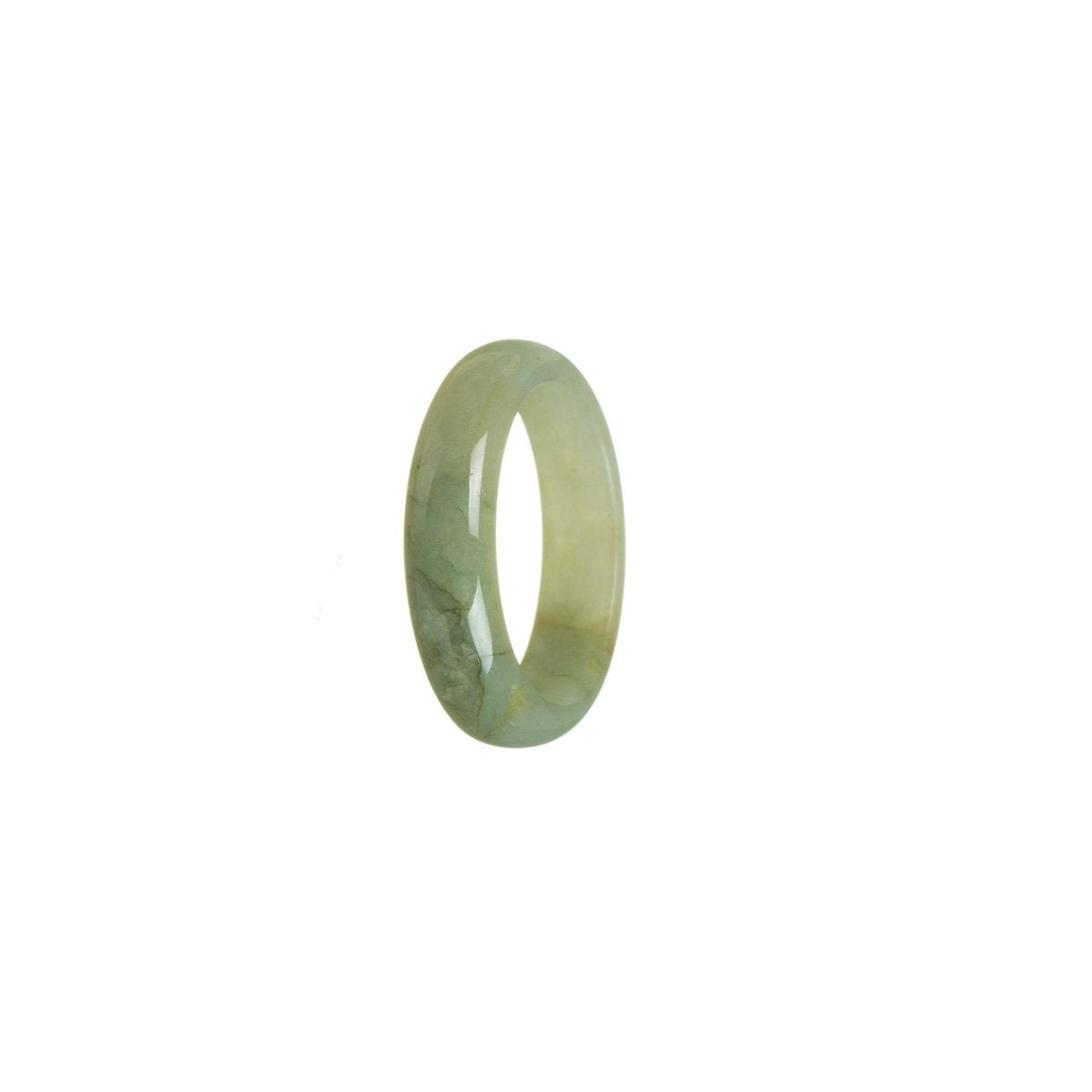 Authentic Green Jadeite Jade Band - Size U