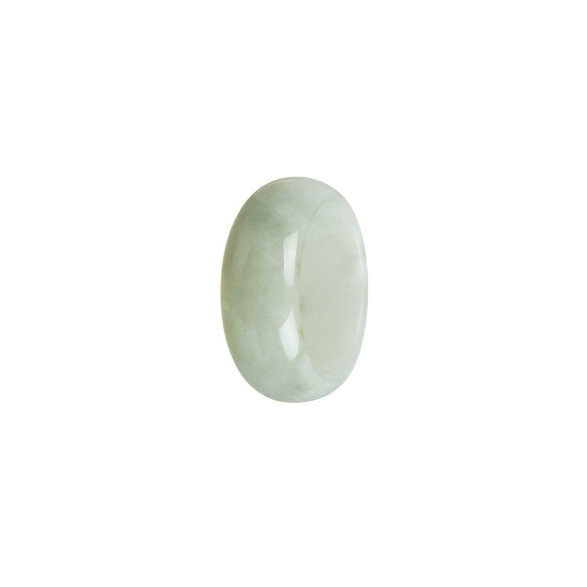Real Flower Pattern Jadeite Jade Ring- Size U 1/2