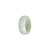 Real Flower Pattern Jadeite Jade Ring  - Size U 1/2