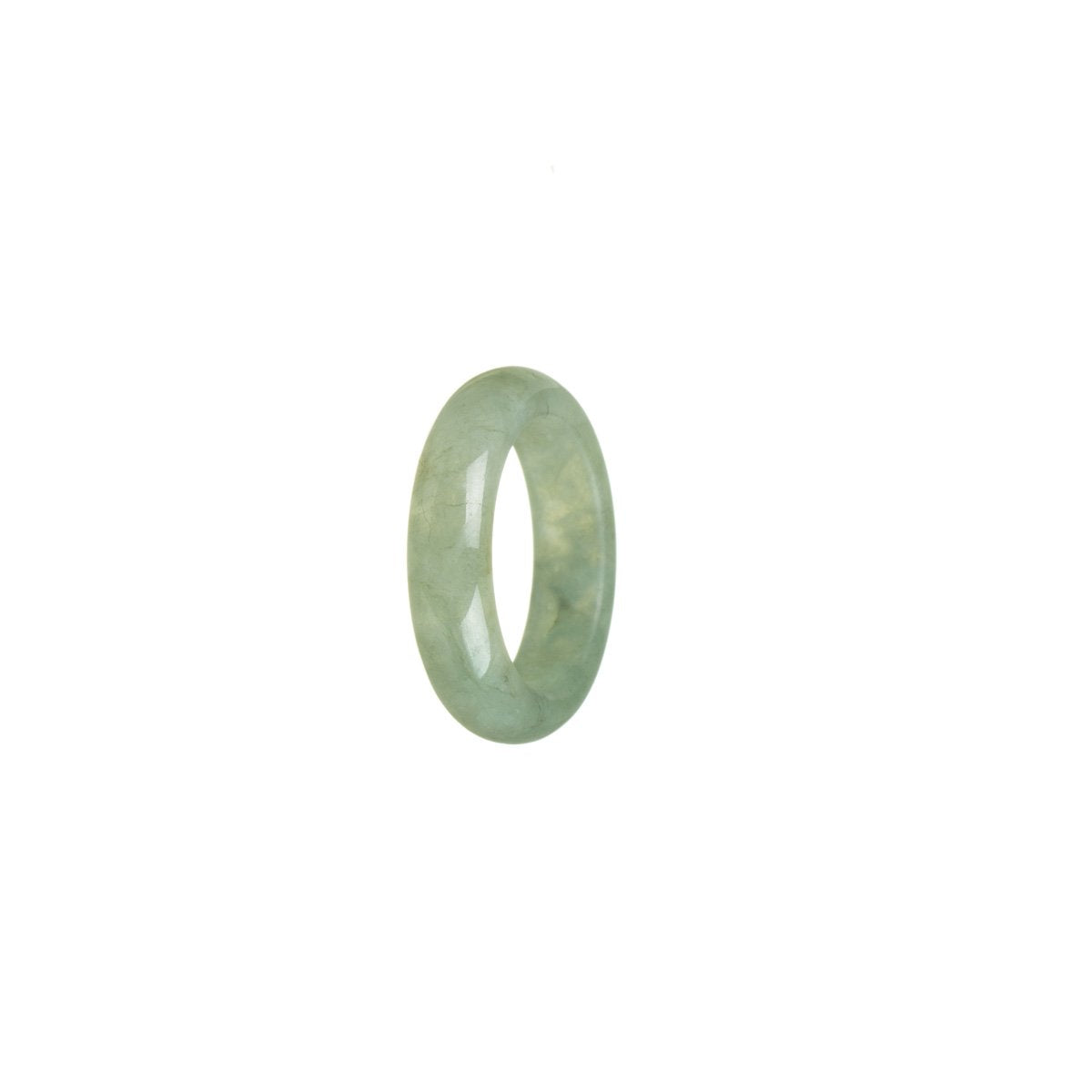 Certified Green Jade Ring - Size N