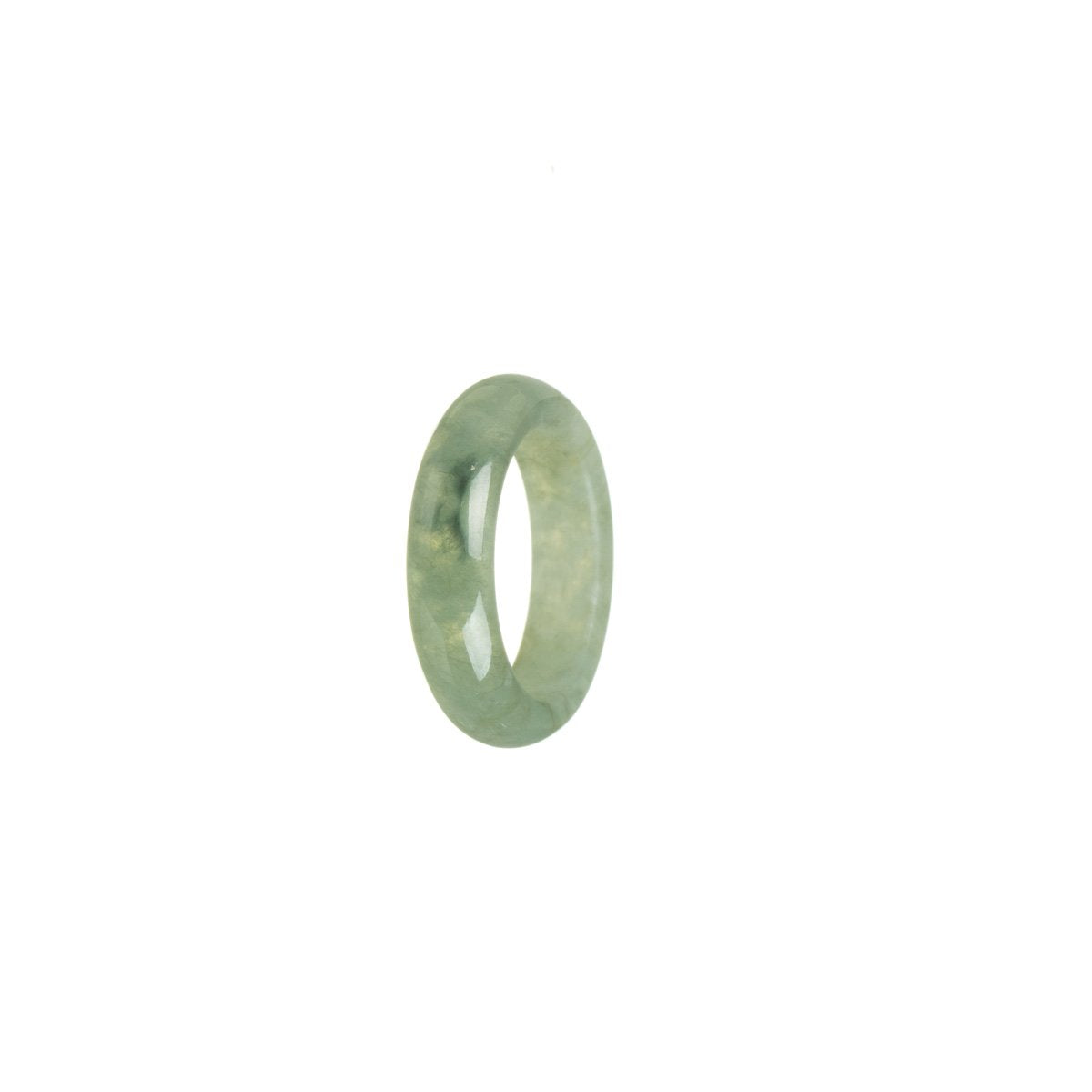 Certified Green Jade Ring - Size N