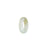 Real White with Olive Jade Ring  - Size N