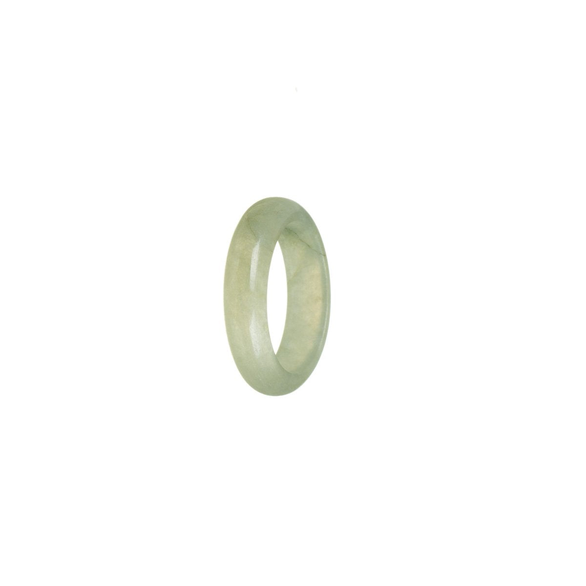 Genuine Olive Jadeite Jade Band - Size P