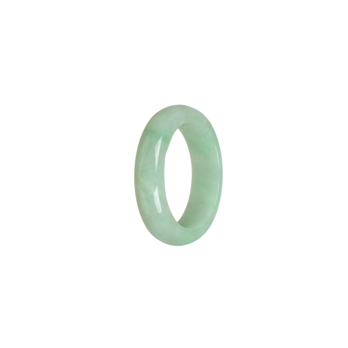 Real Light green with apple green Jade Band - Size S