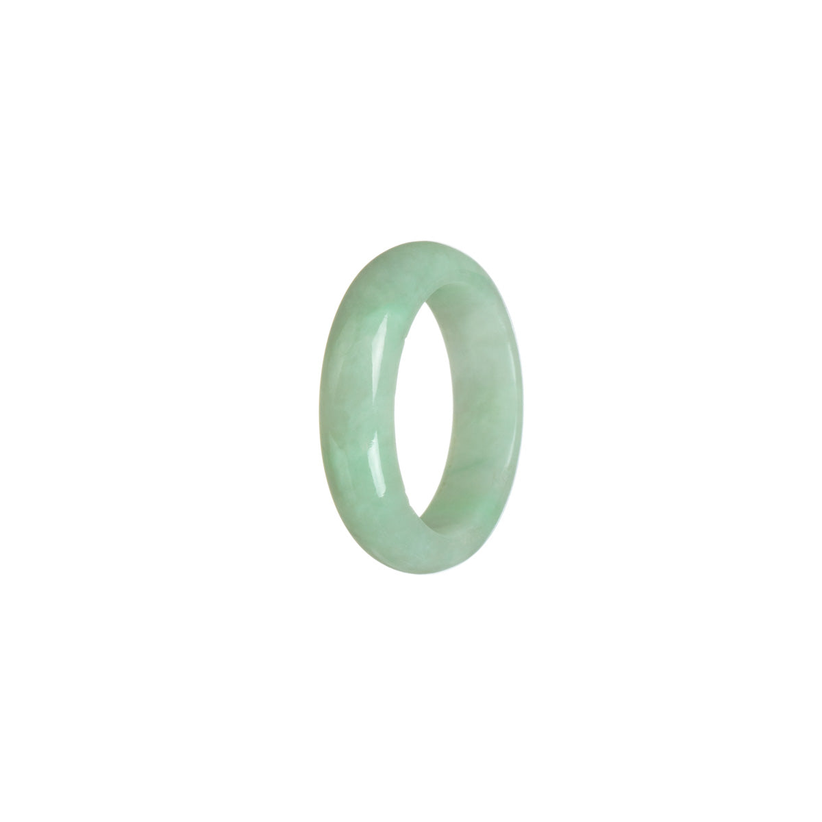 Real Light green with apple green Jade Band - Size S
