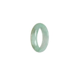 Real Green Hua Pattern Jade Band - Size R