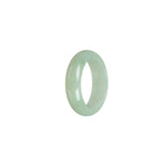 Certified Light Green Jadeite Jade Ring - Size T