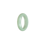 Authentic Light Green Burmese Jade Band - Size S 1/2