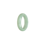 Authentic Light Green Burmese Jade Band - Size S 1/2