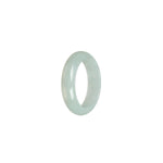 Certified White Jade Ring - Size S 1/2