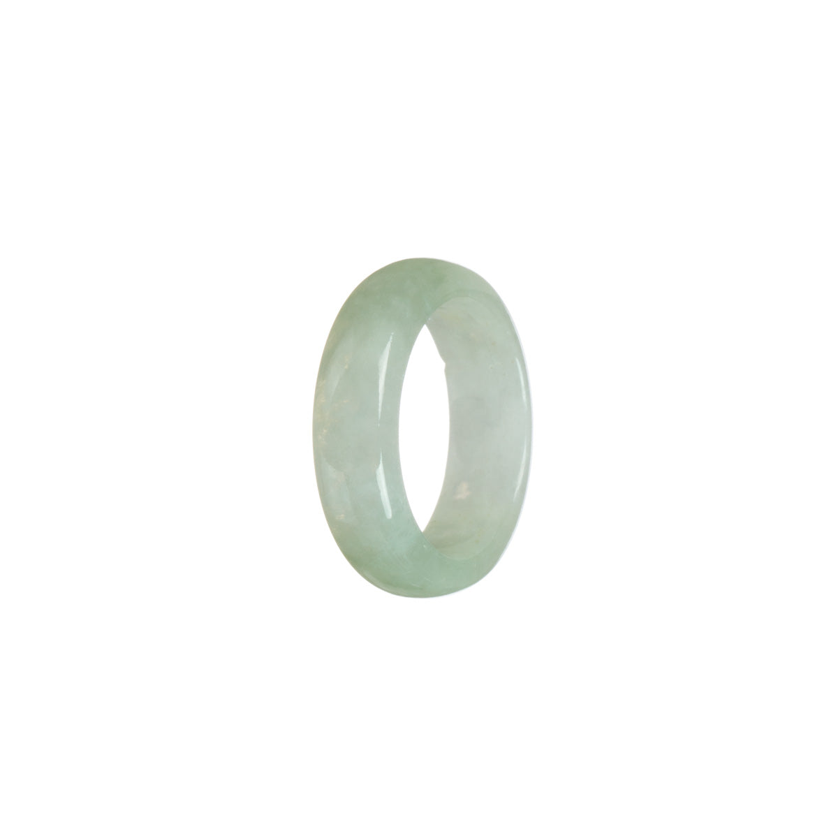 Authentic Pale green Jade Band - Size S