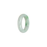 Certified White with Emerald Green Jade Band - Size S