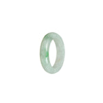 Certified White with Emerald Green Jade Band - Size S