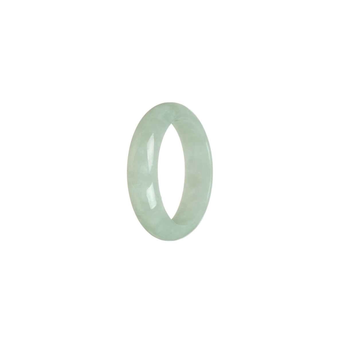 Real Pale Green Burmese Jade Band - Size T