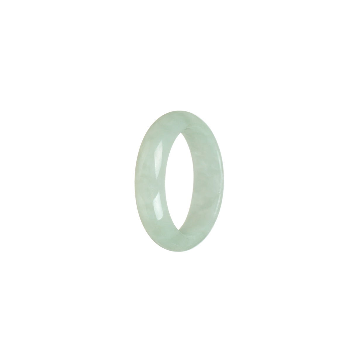 Real Pale Green Burmese Jade Band - Size T