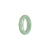 Authentic Light Green Burma Jade Ring - Size T