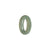 Real Greyish Green Jade Band - Size Q
