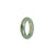 Authentic Greyish Green Jadeite Jade Band - Size T