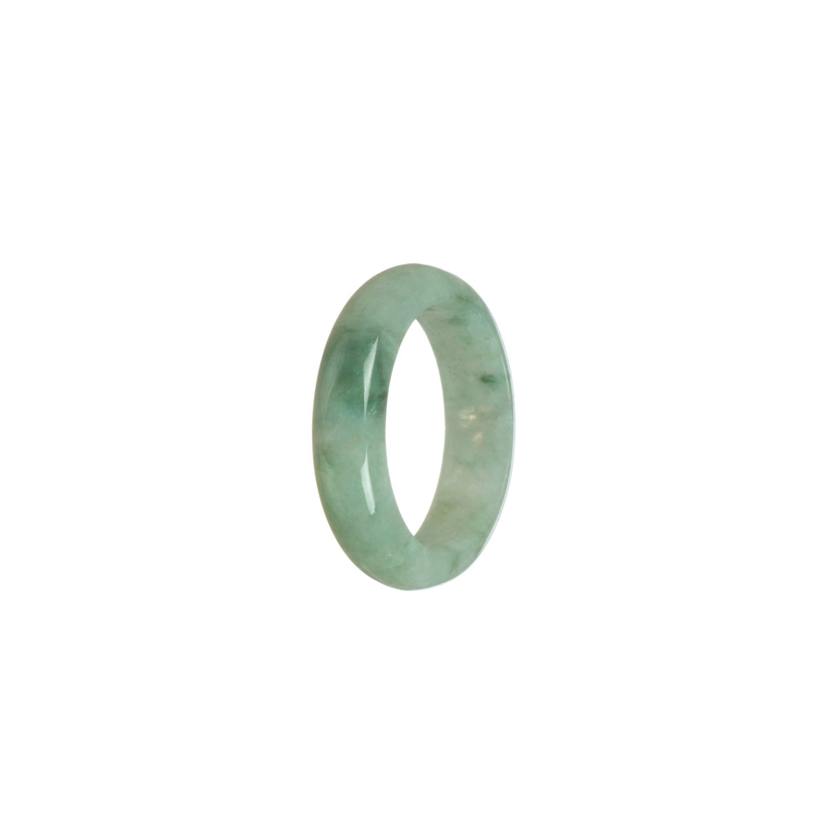 Authentic Green Hua Pattern Jadeite Jade Band - Size T